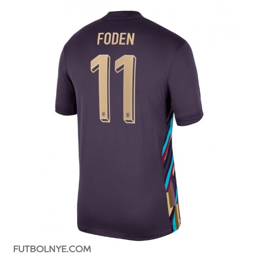 Camiseta Inglaterra Phil Foden #11 Visitante Equipación Eurocopa 2024 manga corta